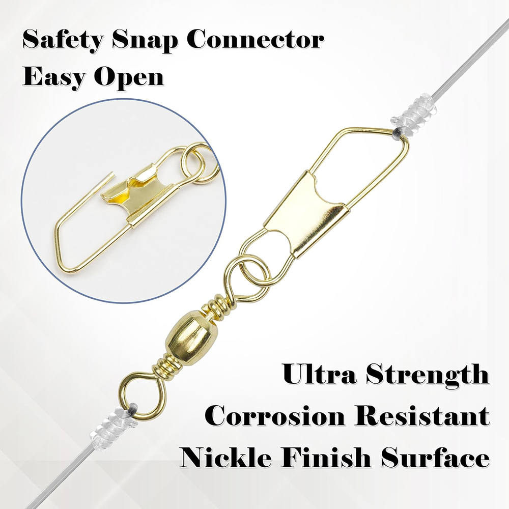 50Pcs Gold Fishing Barrel Swiv - Fishing Equipment Cheap recension och pris
