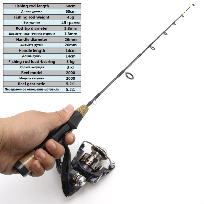 60cm 2 Tips Rod Reel Combos Wi - Ice Fishing Tip Up recension och pris