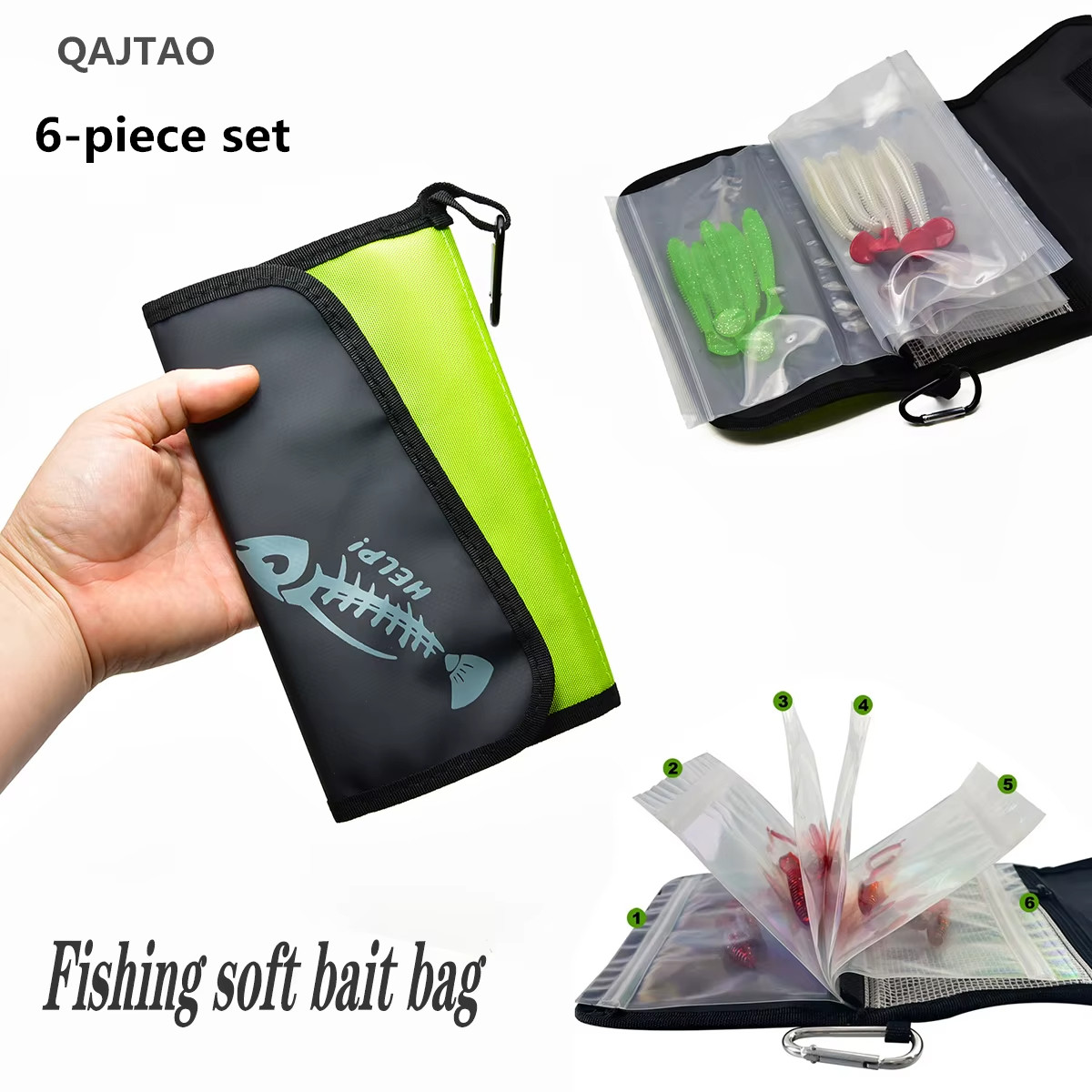 QAJTAO Luya Fake Bait Bag Soft - Ice Fishing Tip Up recension och pris