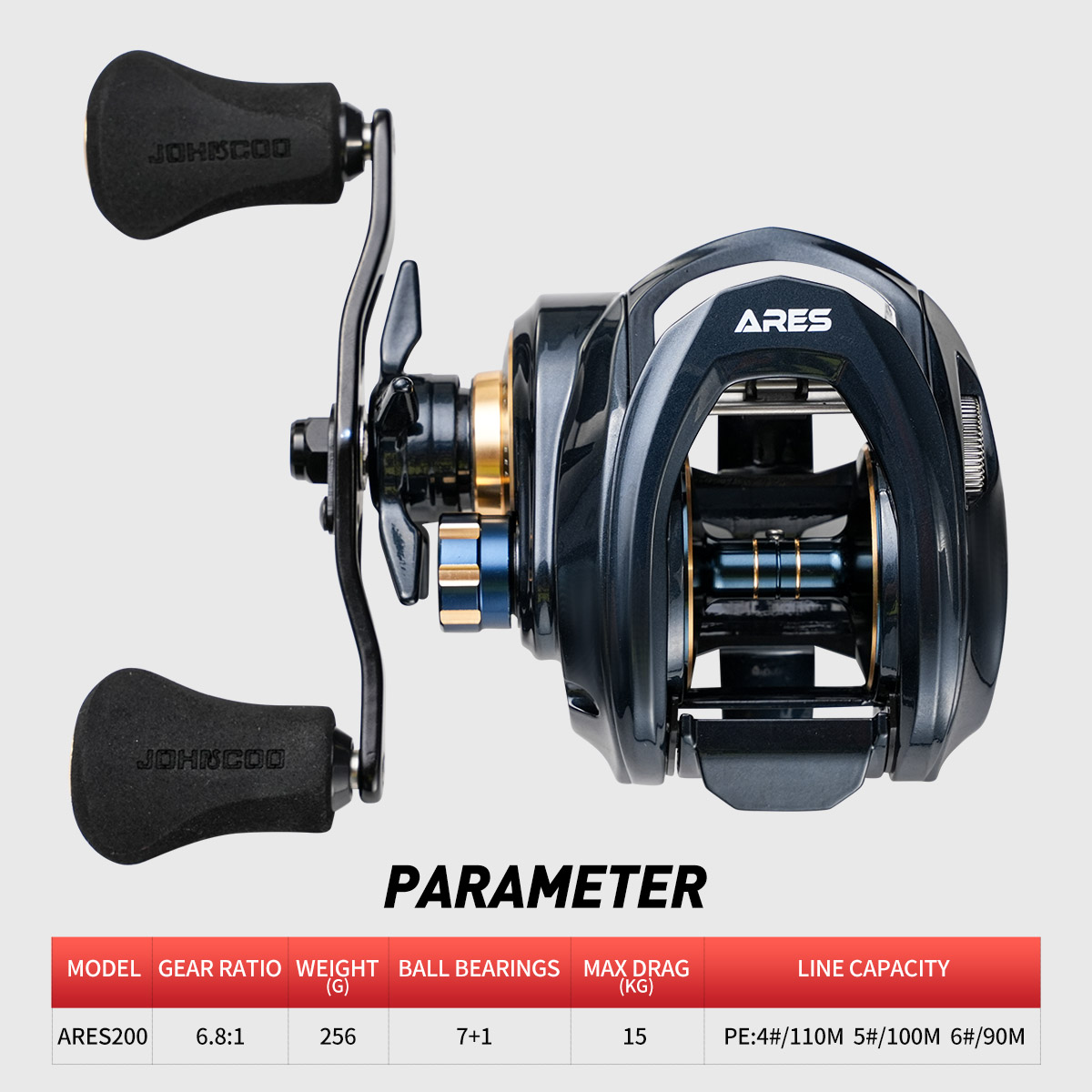 JOHNCOO Baitcasting Reel Alumi - Abu Garcia Reel Max recension och pris