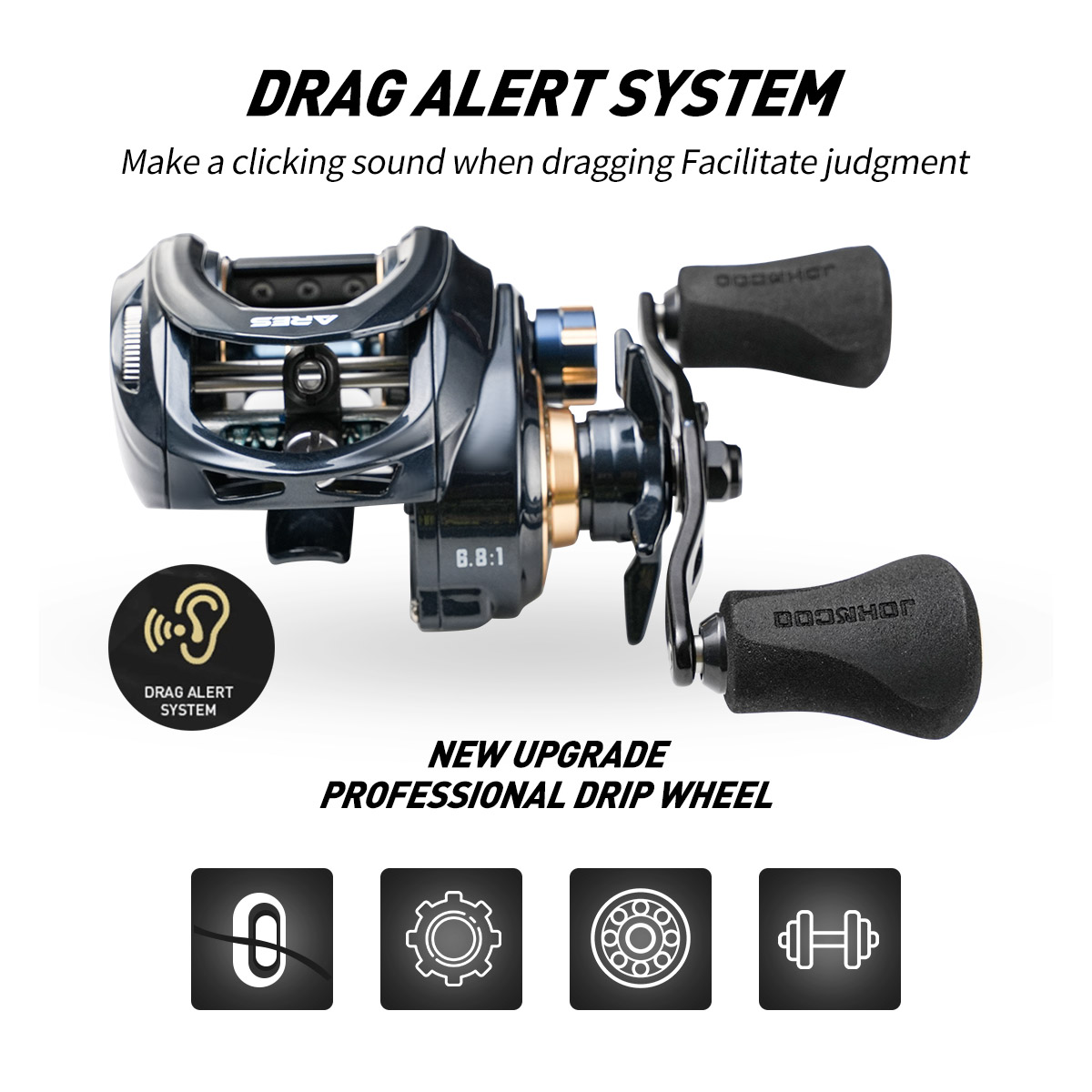 JOHNCOO Baitcasting Reel Alumi - Abu Garcia Reel Max recension och pris